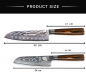 Preview: Wolfblood Zeuß Santoku Damastmesser Küchenmesser LH Lifestyle Kochmesser